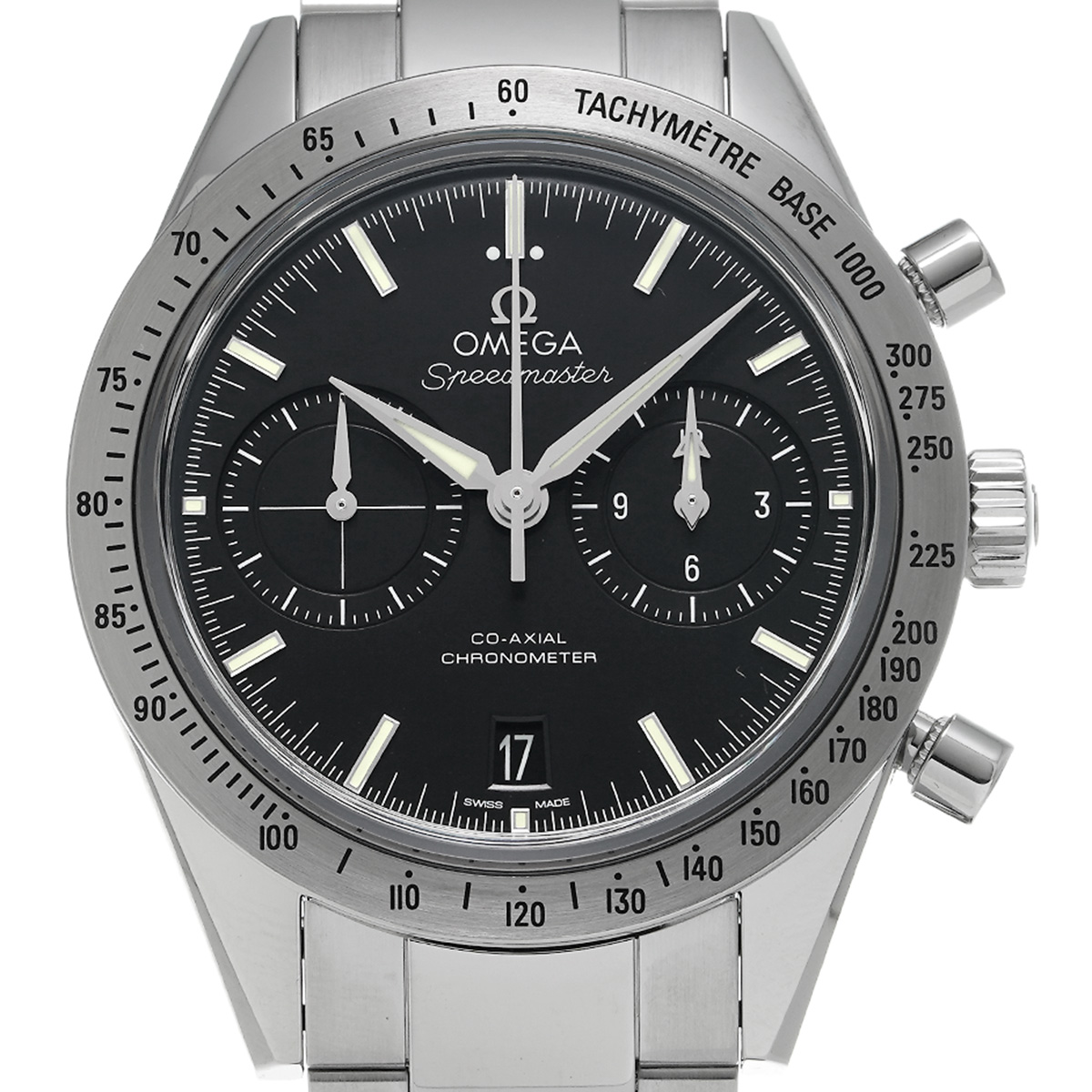 オメガ / OMEGA スピードマスター '57 コーアクシャル 331.10.42.51.01.001 ブラック メンズ 時計  【未使用】【wristwatch】