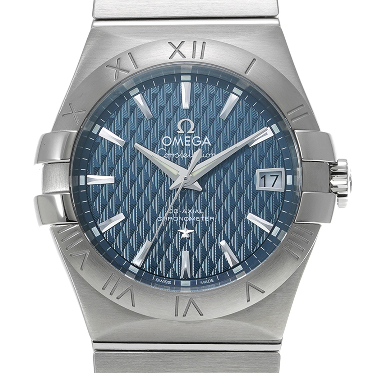 オメガ OMEGA 123.10.35.20.03.002 ブルー メンズ 腕時計