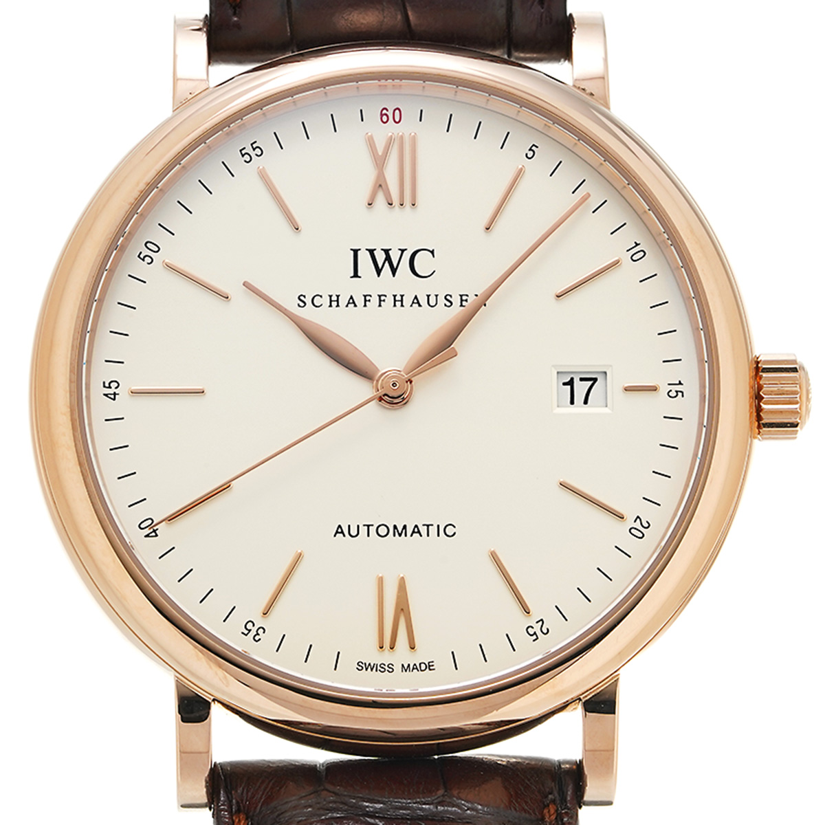IWC ポートフィノ オートマティック IW356504 アイボリー メンズ 時計 【中古】【wristwatch】