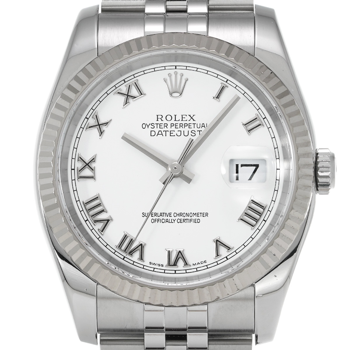 ロレックス ROLEX 116234 D番(2005年頃製造) ホワイト メンズ 腕時計