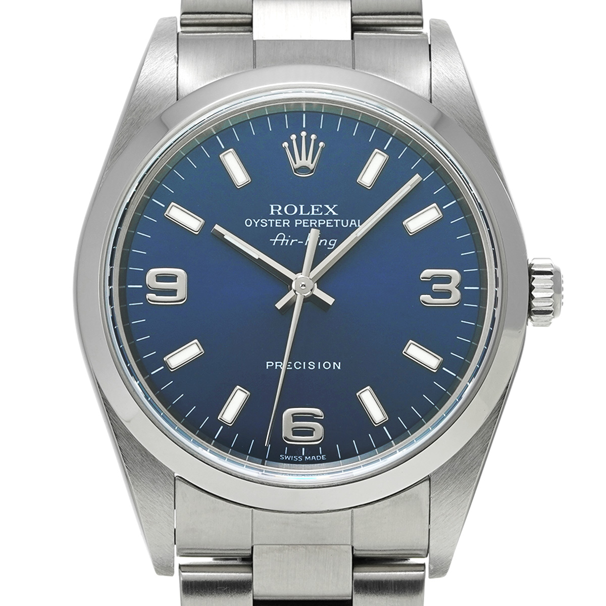 ロレックス エアキング 14000M ブルー メンズ 時計 【中古】【wristwatch】