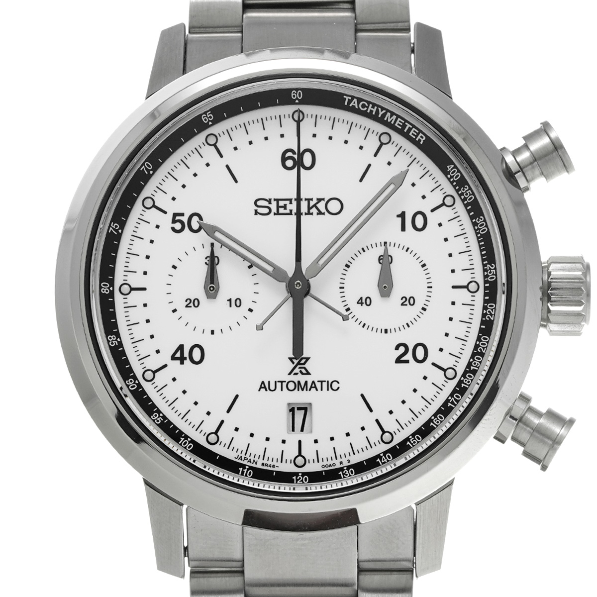 セイコー プロスペックス スピードタイマー メカニカル クロノグラフ SBEC007 ホワイト メンズ 時計 【中古】【wristwatch】