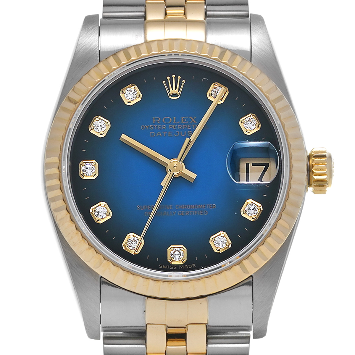 ロレックス ROLEX 78273 A番(1999年頃製造) ブルー・グラデーション /ダイヤモンド ユニセックス 腕時計