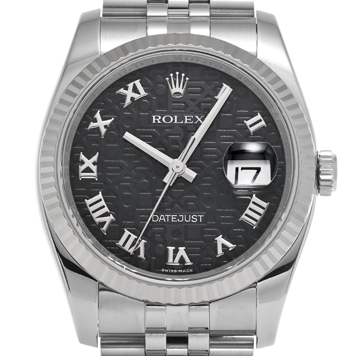 ロレックス / ROLEX デイトジャスト 36 116234 ブラックコンピュータ メンズ 時計 【中古】【wristwatch】
