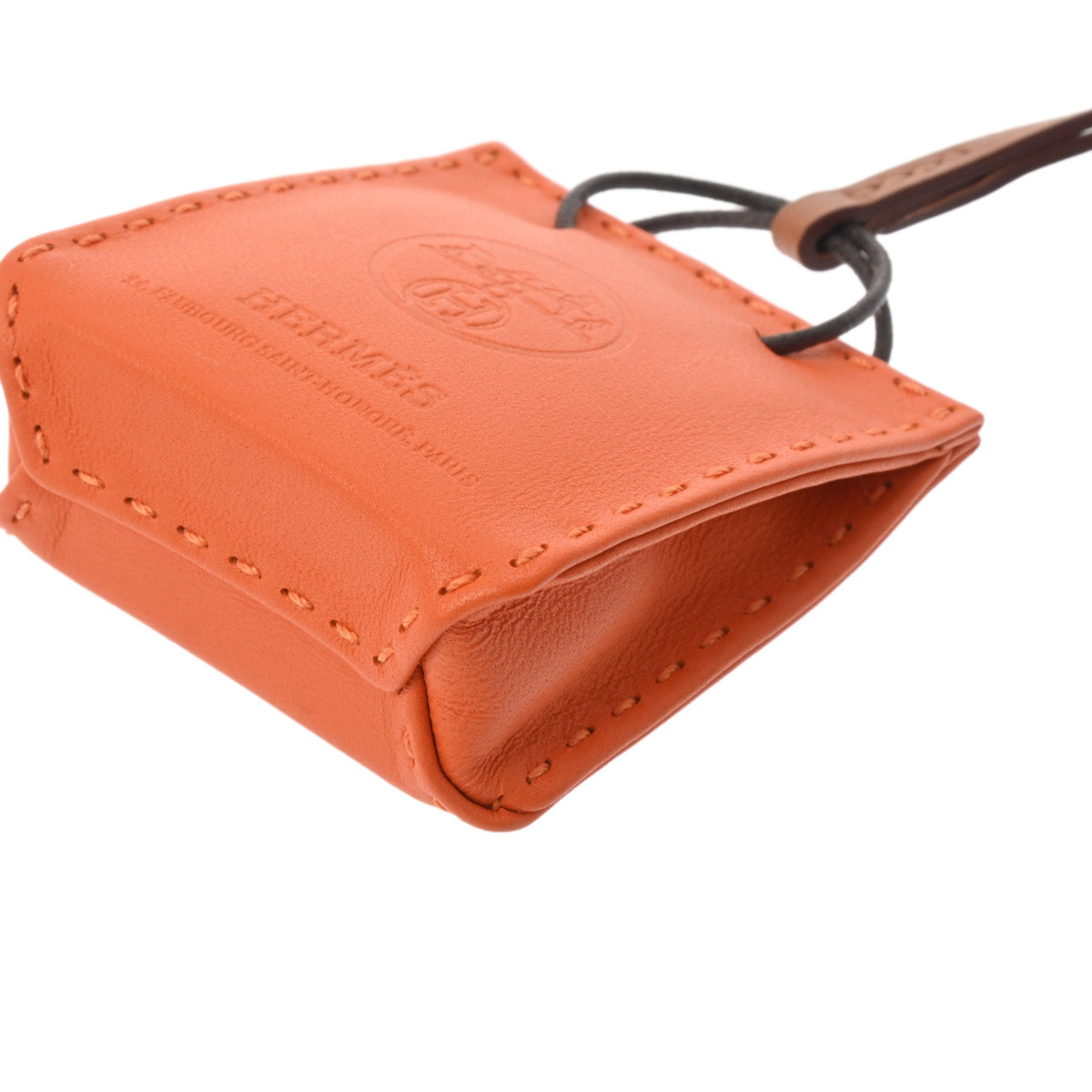 〈今週のスペシャル価格〉サックオランジュ オレンジ バッグチャーム エルメス普段はデザイナーをやっています