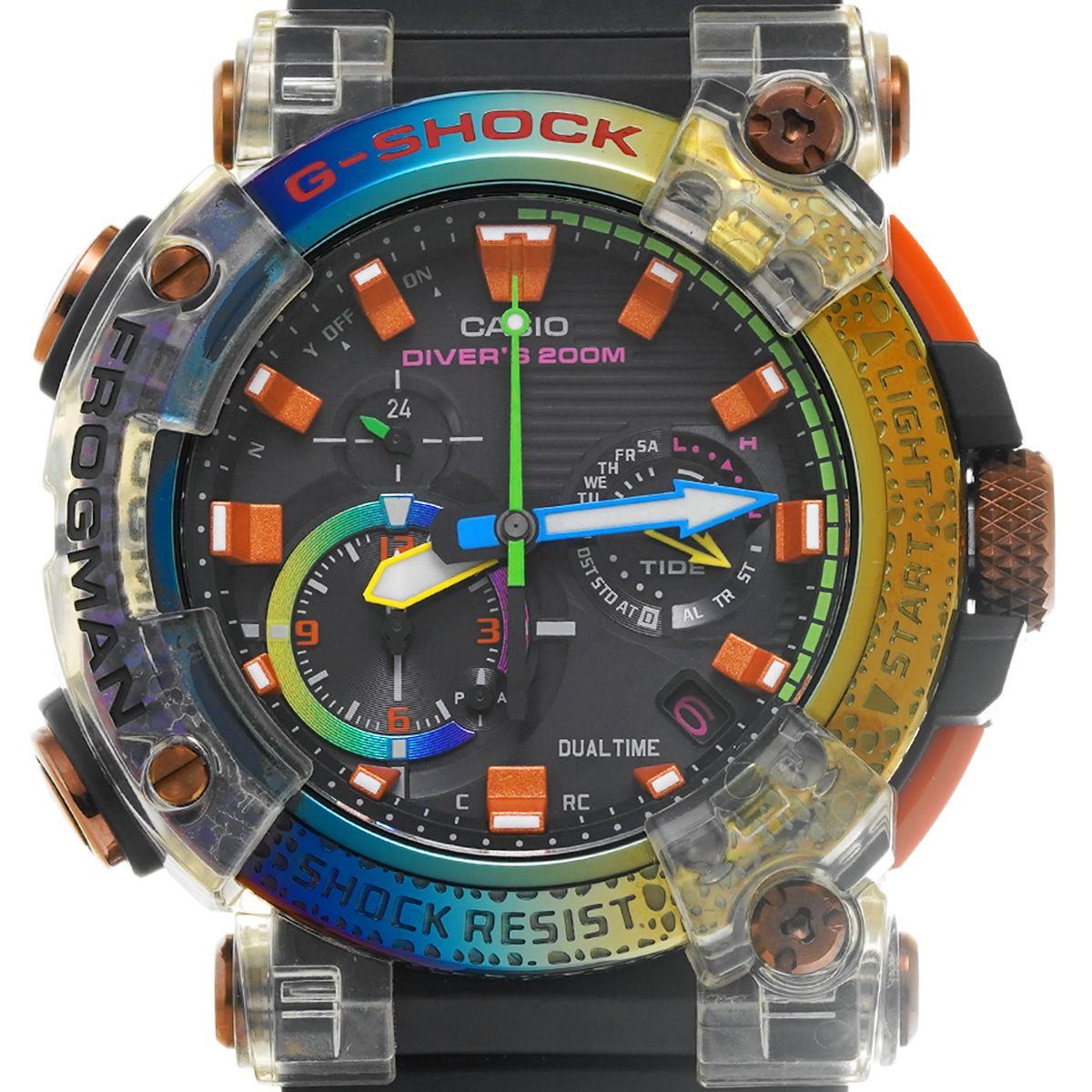カシオ G-SHOCK フロッグマン ボルネオ・レインボー・トード GWF-A1000BRT-1AJR ブラック メンズ 時計  【中古】【wristwatch】