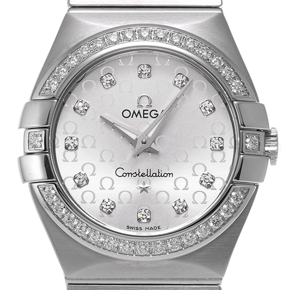 オメガ レディス コンステレーション シルバー クォーツ 腕時計ホワイト