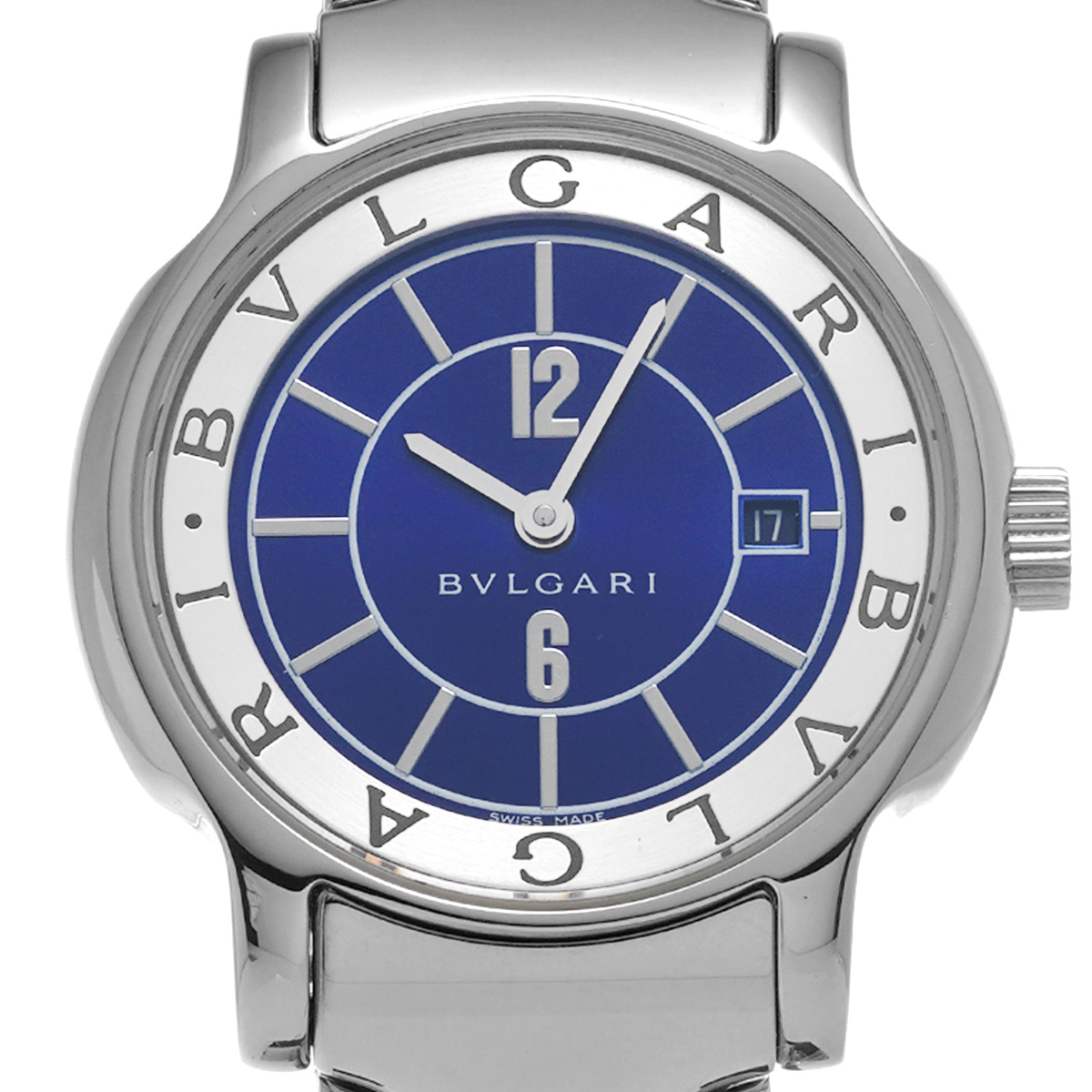 ブルガリ ソロテンポ ST29S ブルー レディース 時計 【中古】【wristwatch】