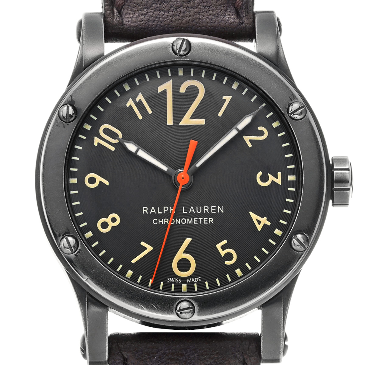 ラルフローレン RL67 サファリ クロノメーター R0250900 ブラック メンズ 時計 【中古】【wristwatch】