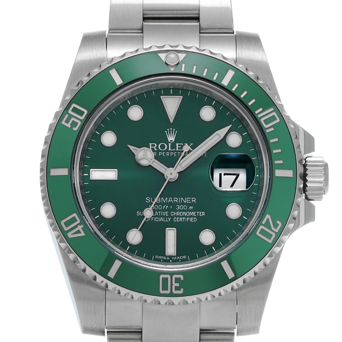 ロレックス サブマリーナ デイト 116610LV グリーン メンズ 時計  