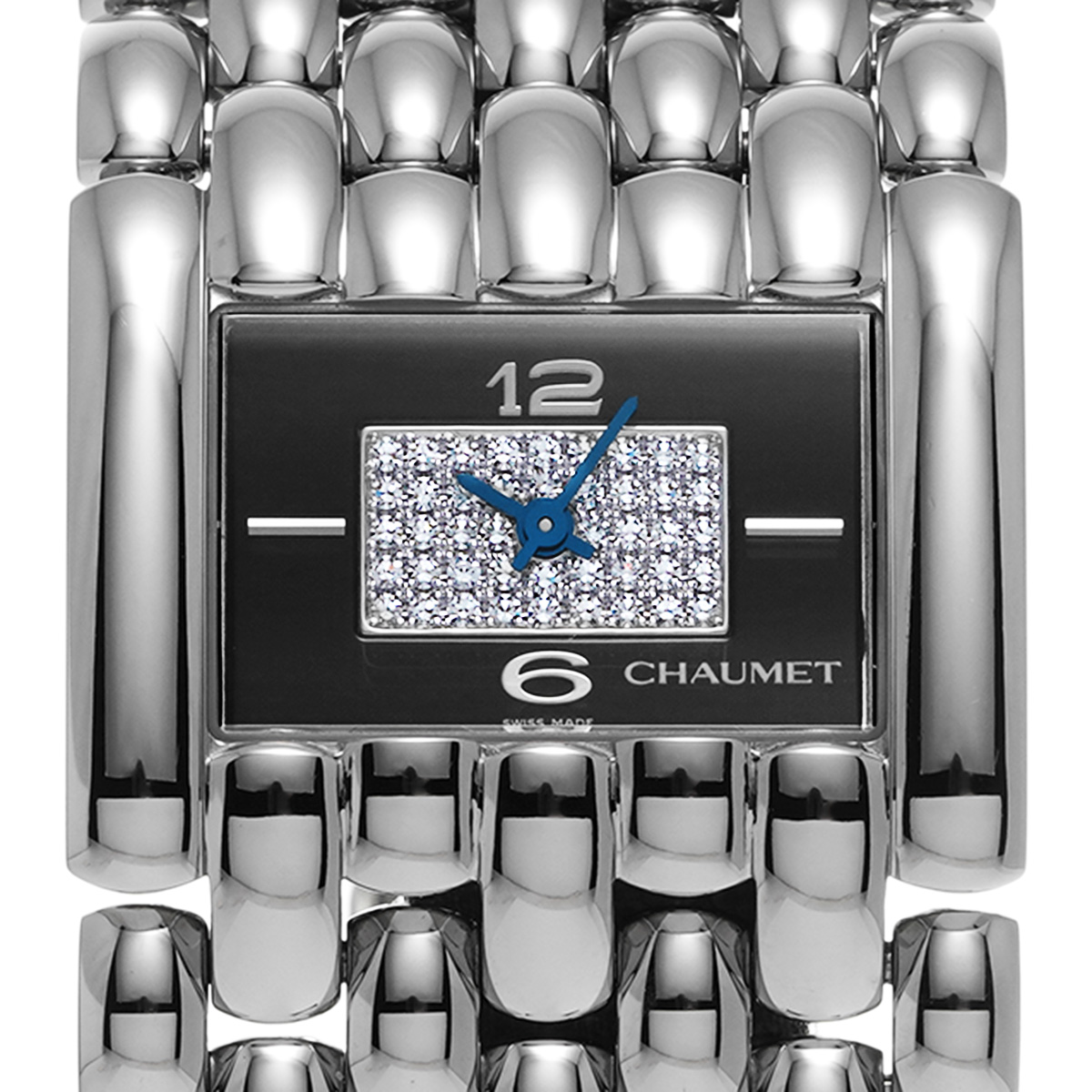 ショーメ ケイシス 42KB-3400 ブラック/ダイヤモンド レディース