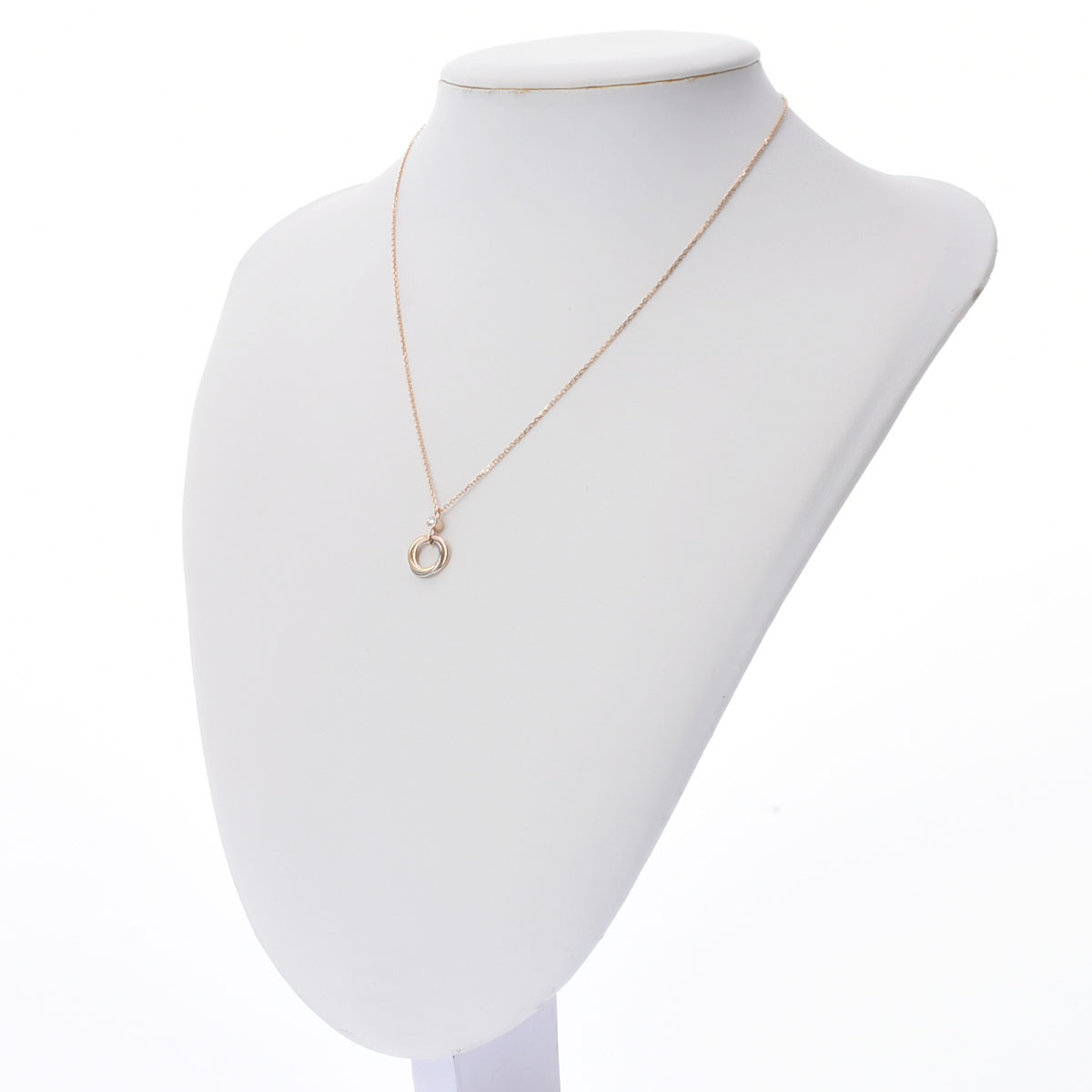 カルティエ ベビートリニティ ネックレス 1PD ゴールド K18