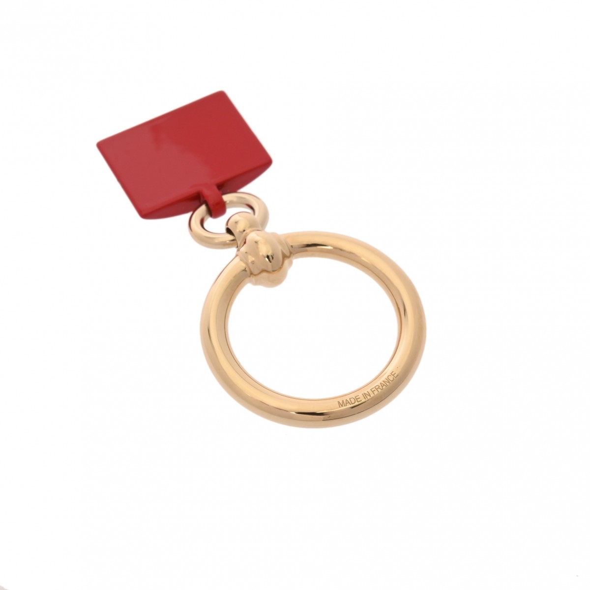 HERMES　カデナモチーフ赤ユニセックスGPスカーフリング HERMES カデナモチーフ赤ユニセックスGPスカーフリング HERMES