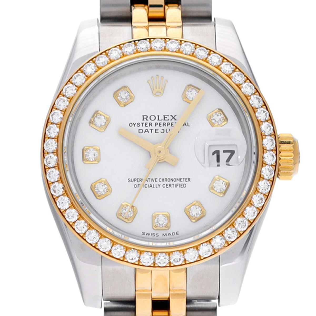 ロレックス デイトジャスト レディ 26 179383G ホワイト