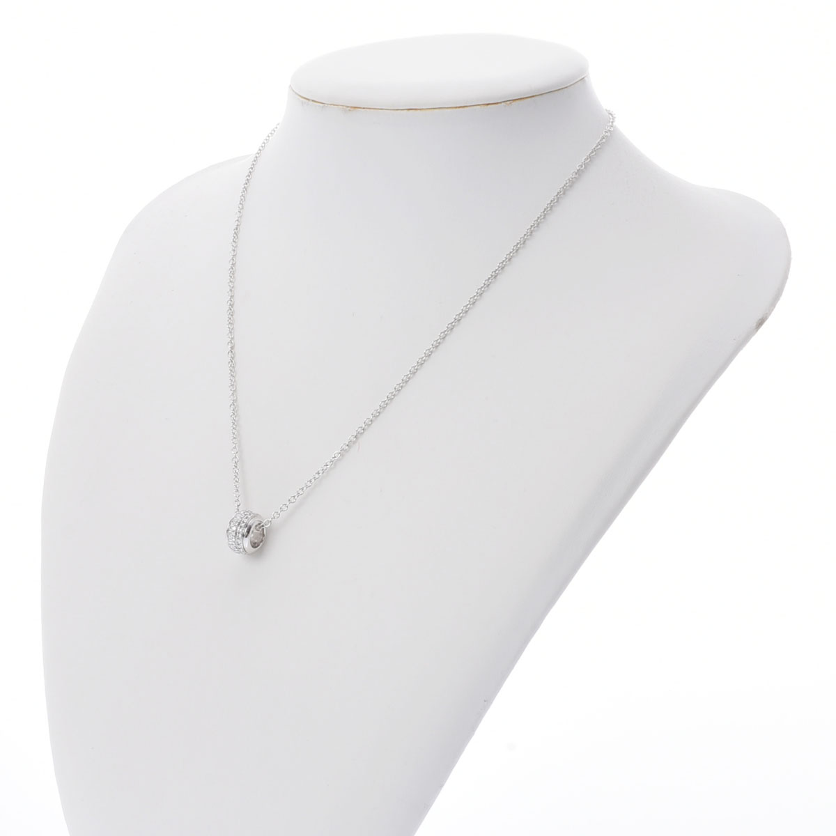 ピアジェ ポセション ネックレス フルパヴェ シルバー K18