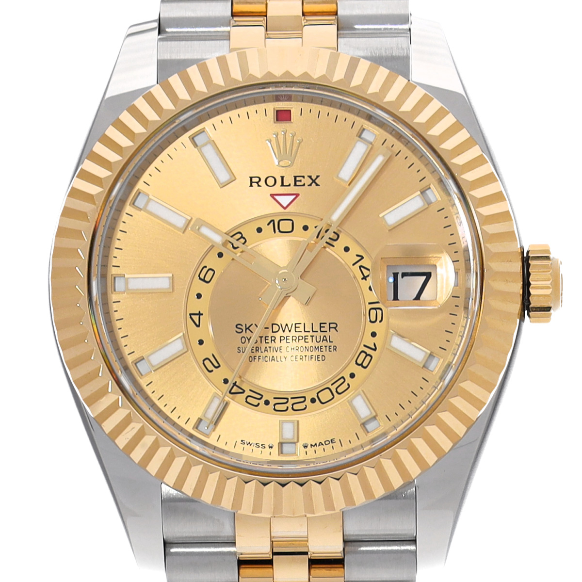 ロレックス スカイドゥエラー 336933 シャンパン メンズ 時計 【中古