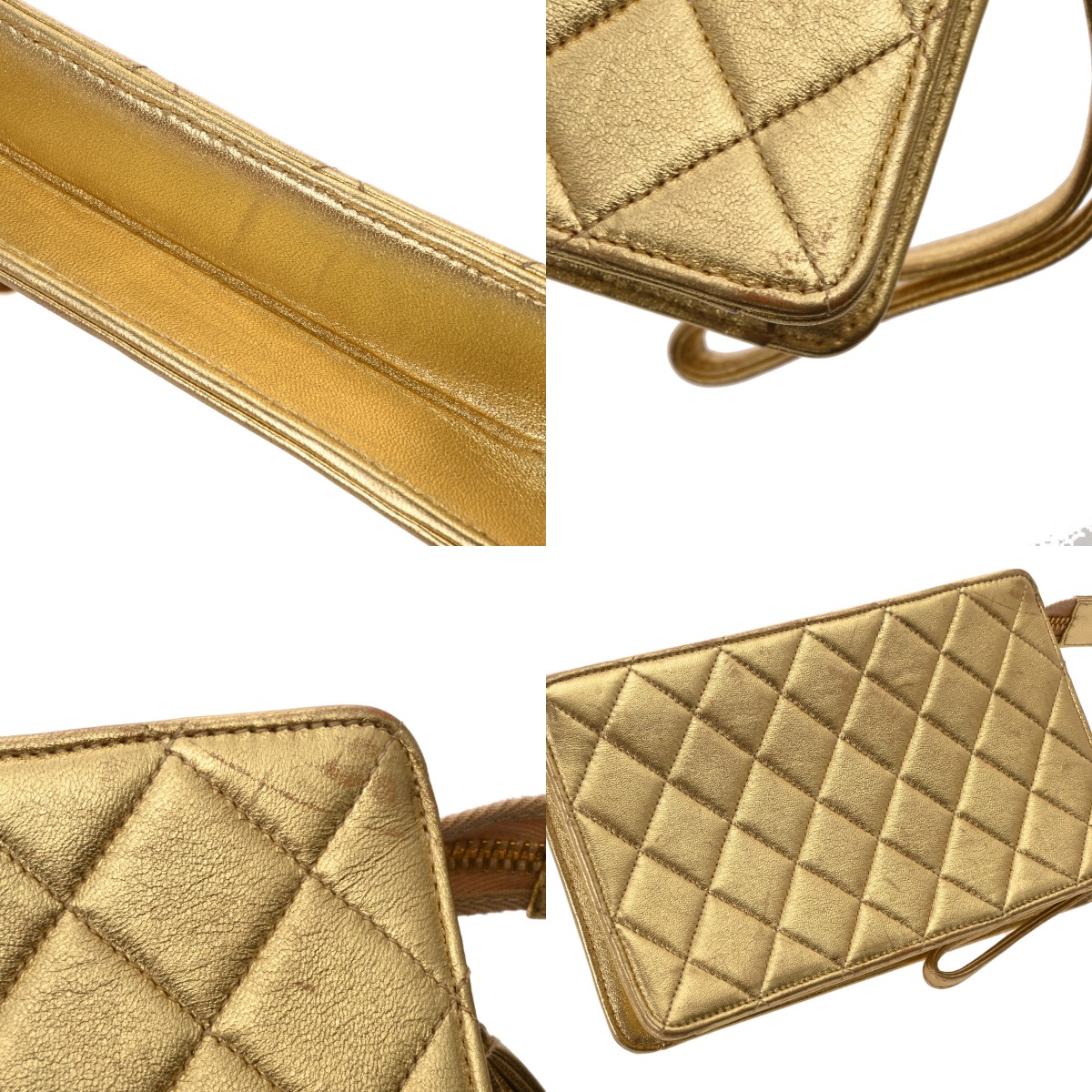 CHANEL ゴールド クラッチバッグ シャネル クラッチバッグ ゴールド ラムスキン レディース