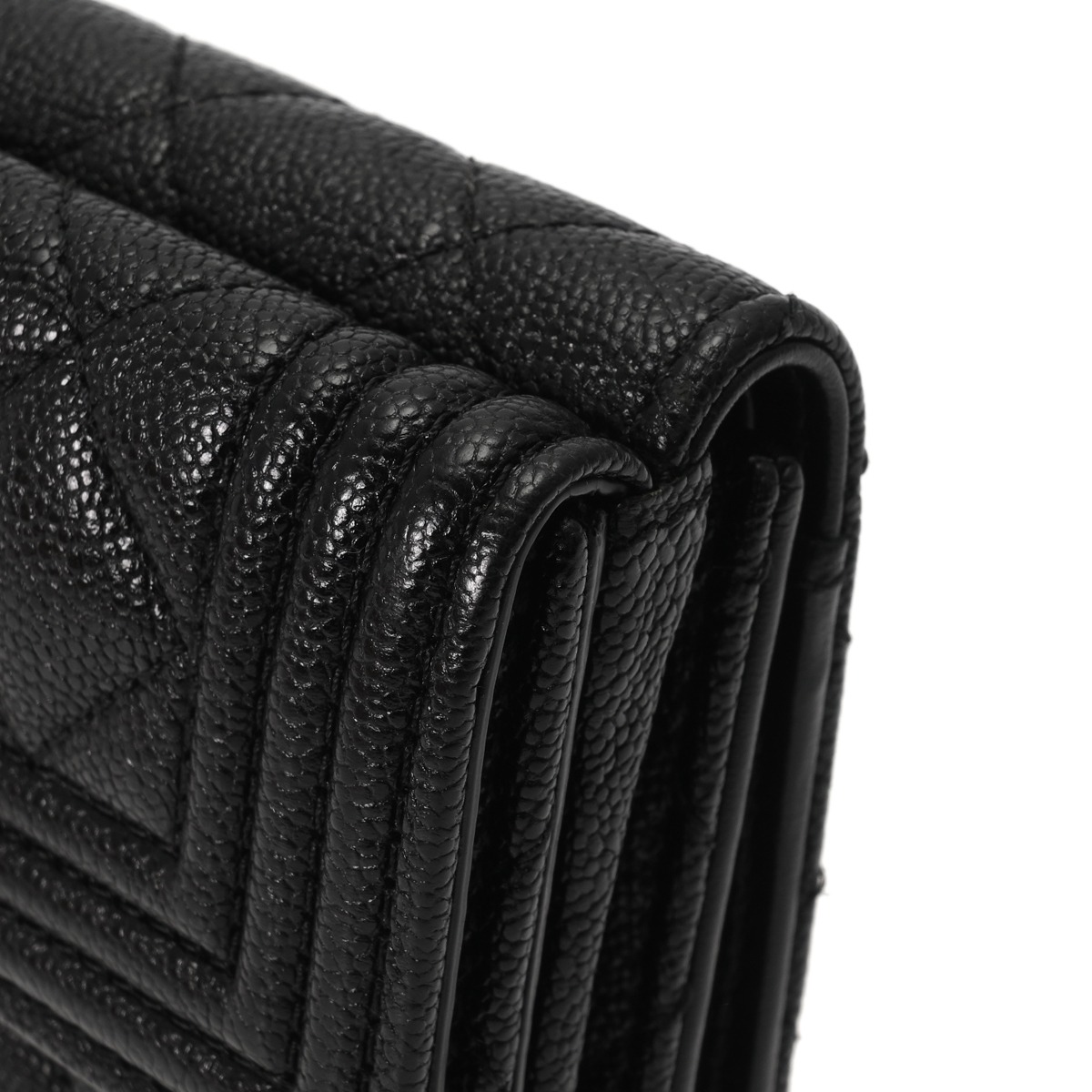 シャネル ボーイシャネル スモール フラップ ウォレット ブラック