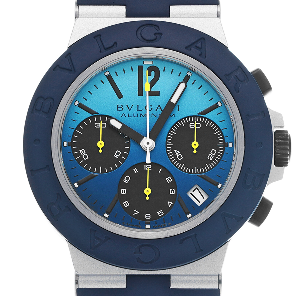 ブルガリ アルミニウム クロノグラフ カプリ 103844 ブルー