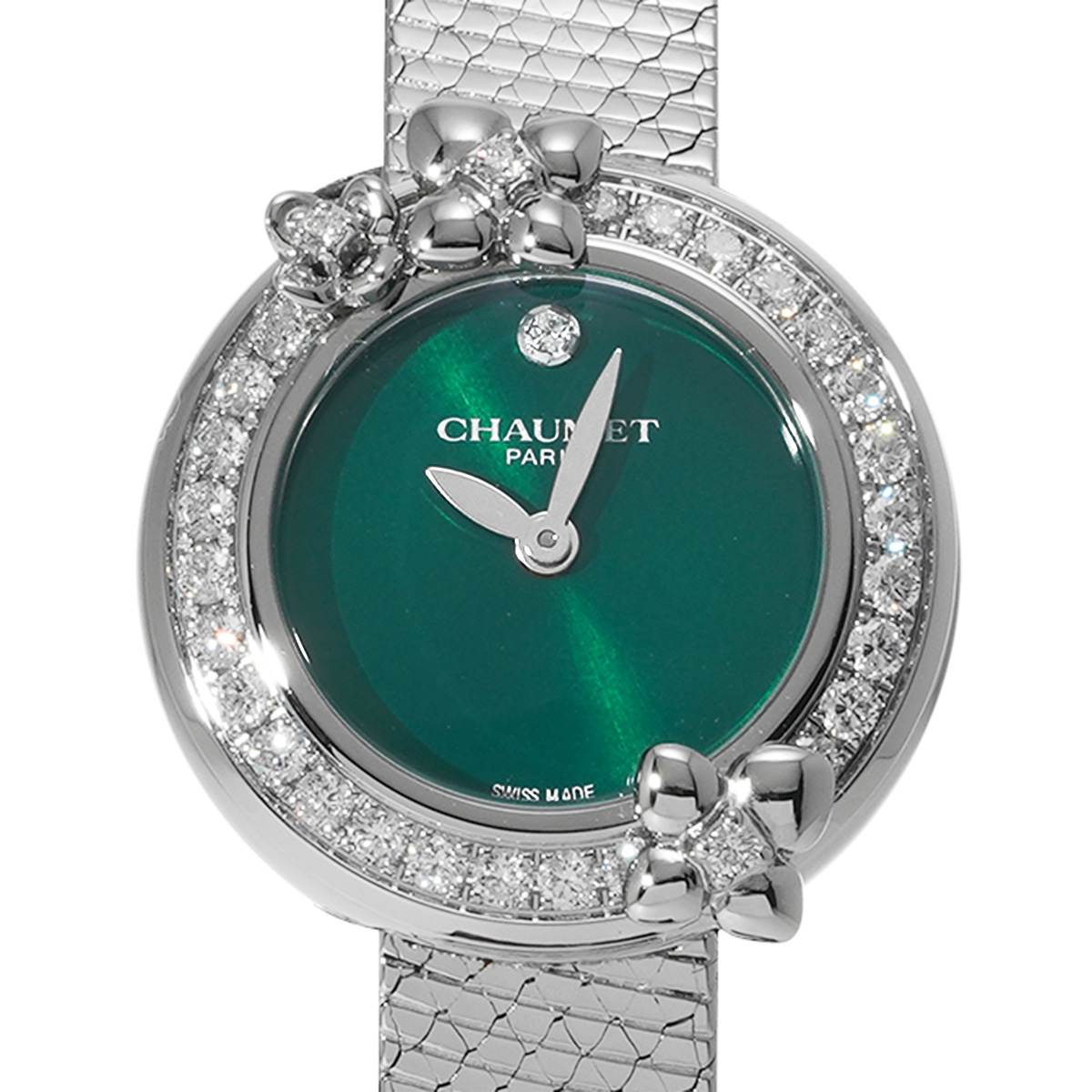 ショーメ オルタンシア W83880-001 グリーン/ダイヤモンド レディース