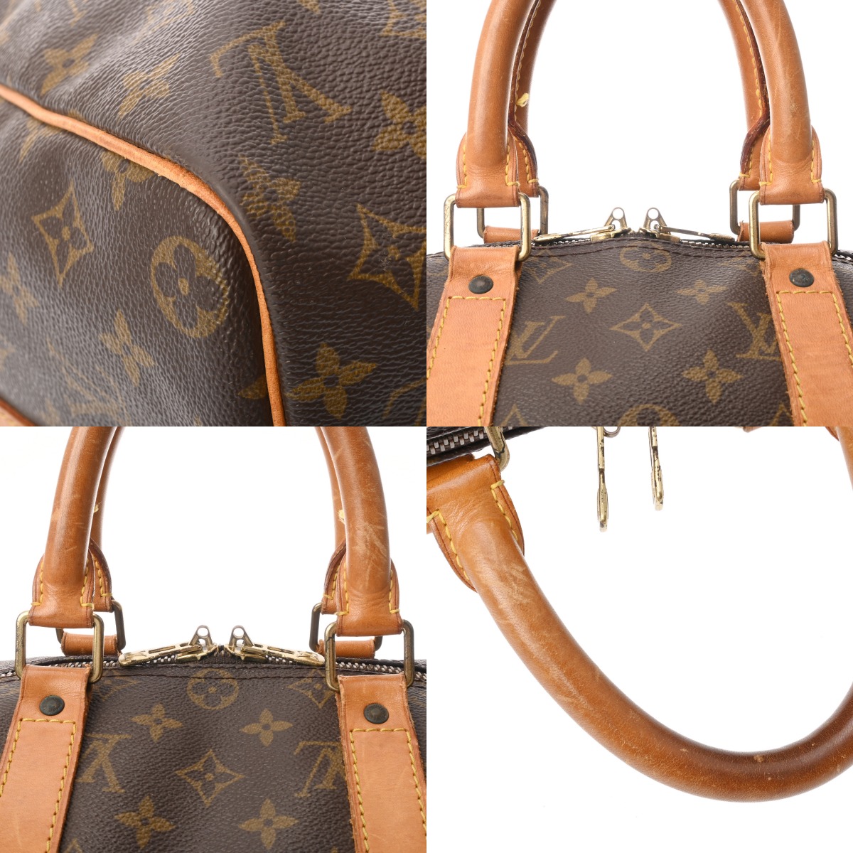 ルイ ヴィトン モノグラム キーポル バンドリエール 45 ブラウン