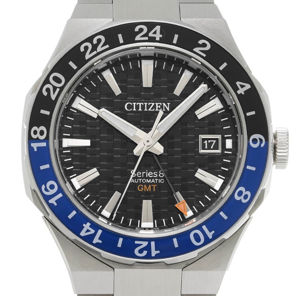 シチズン シリーズ 8 GMT NB6031-56E ブラック メンズ 時計 【中古