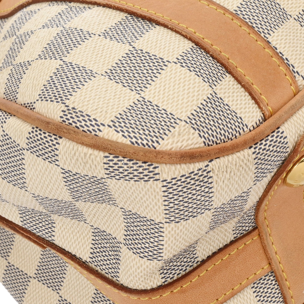 【LOUIS VUITTON】 ルイ・ヴィトン N42221 ダミエアズール ルイ ヴィトン ダミエアズール ストレーザ GM ホワイト N42221 ダミエ
