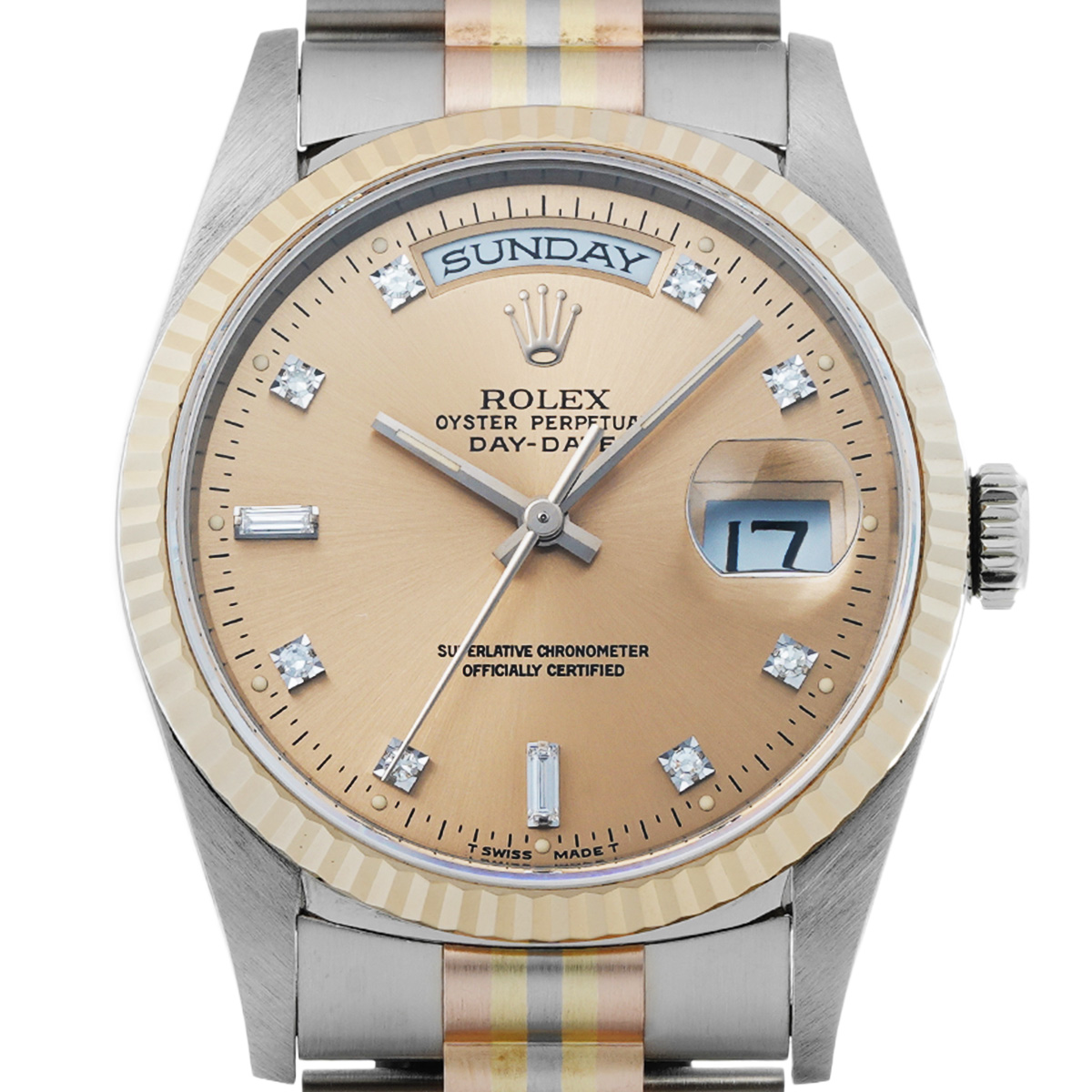 【ROLEX 純正】ロレックス トリチウム ベンツ針セット ゴールド コンビ用 ロレックス デイデイト トリドール 18239BIC シャンパン/ダイヤモンド