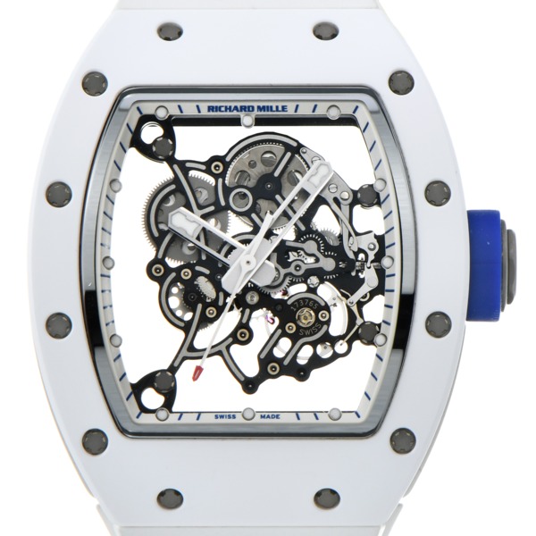 リシャール ミル / RICHARD MILLE RM055 マニュアルワインディング バッバ・ワトソン ジャパンブルー RM055 Ti-ATZ  スケルトン メンズ 時計 【中古】【wristwatch】