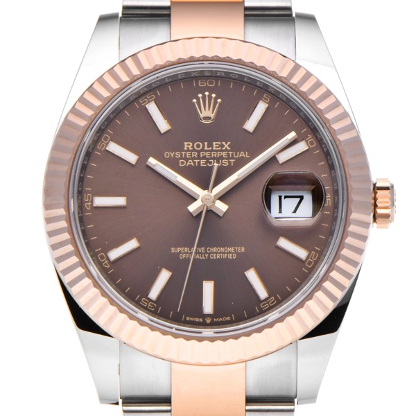 超美品の ROLEX チョコレート ブラウン 126331 ロレックス