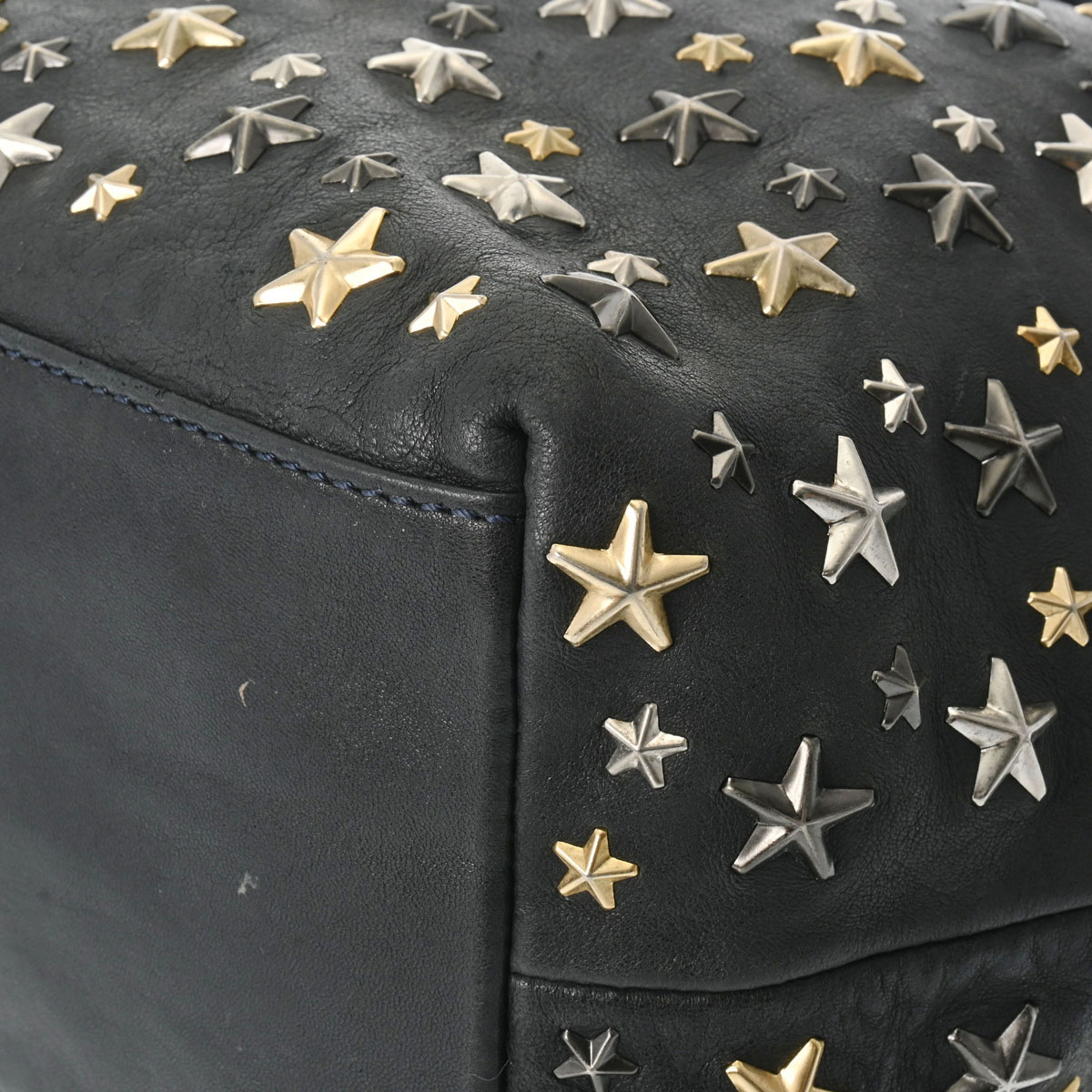 ジミーチュウ スタースタッズ ブラック レザー レディース バッグ
