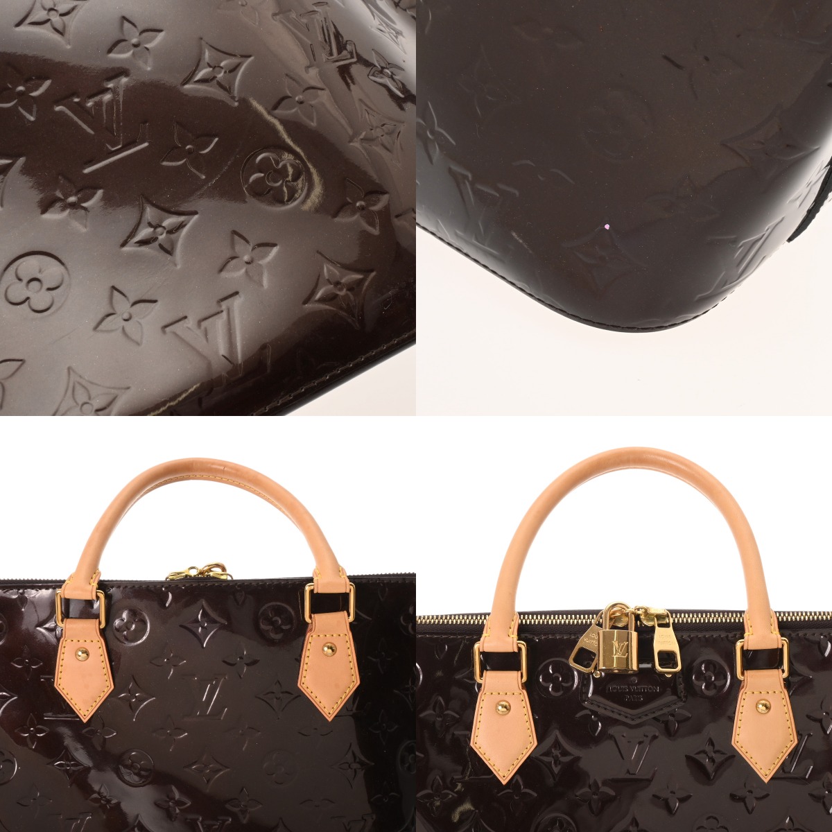 ルイヴィトン モノグラムヴェルニ モンテベロ MM アマラント