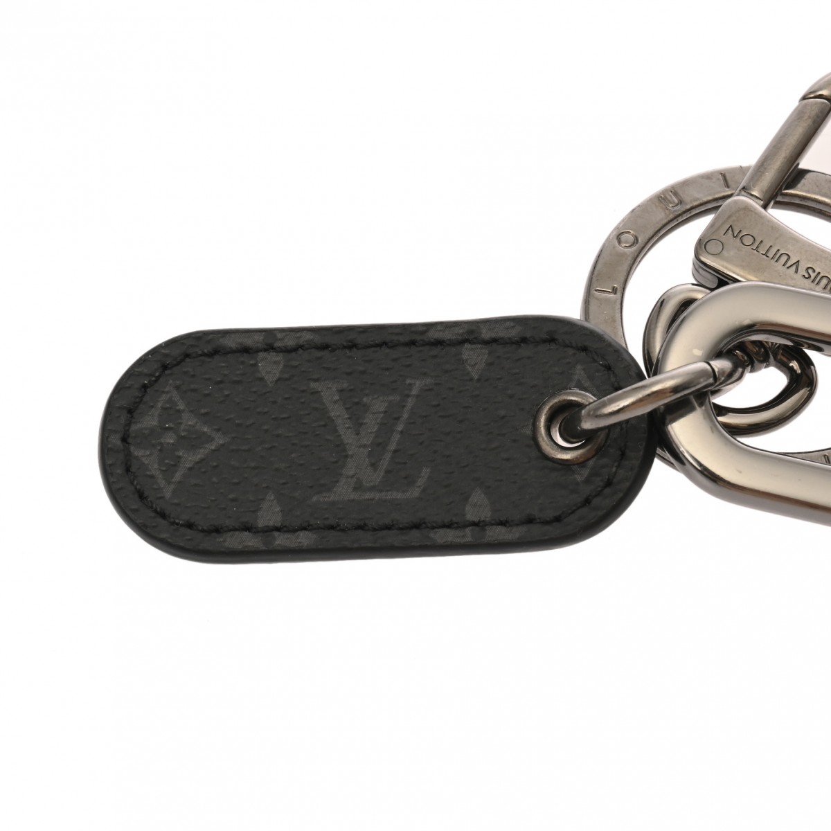 ルイヴィトン モノグラムエクリプス LV シグネチャー キーリング M00927 ルイヴィトン モノグラムエクリプス LVシグネチャーチェーン ブラック