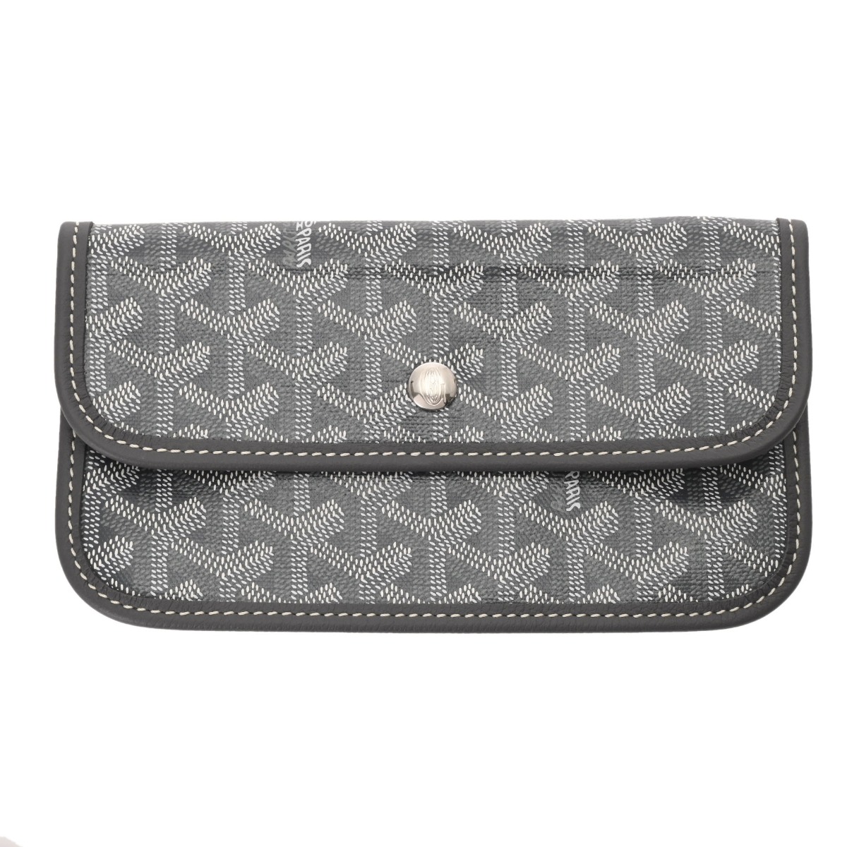 ゴヤール GOYARD サンルイ 付属 ポーチ ネイビー ヘリンボーン 極美品 ゴヤール GOYARD サンルイ 付属 ポーチ ネイビー