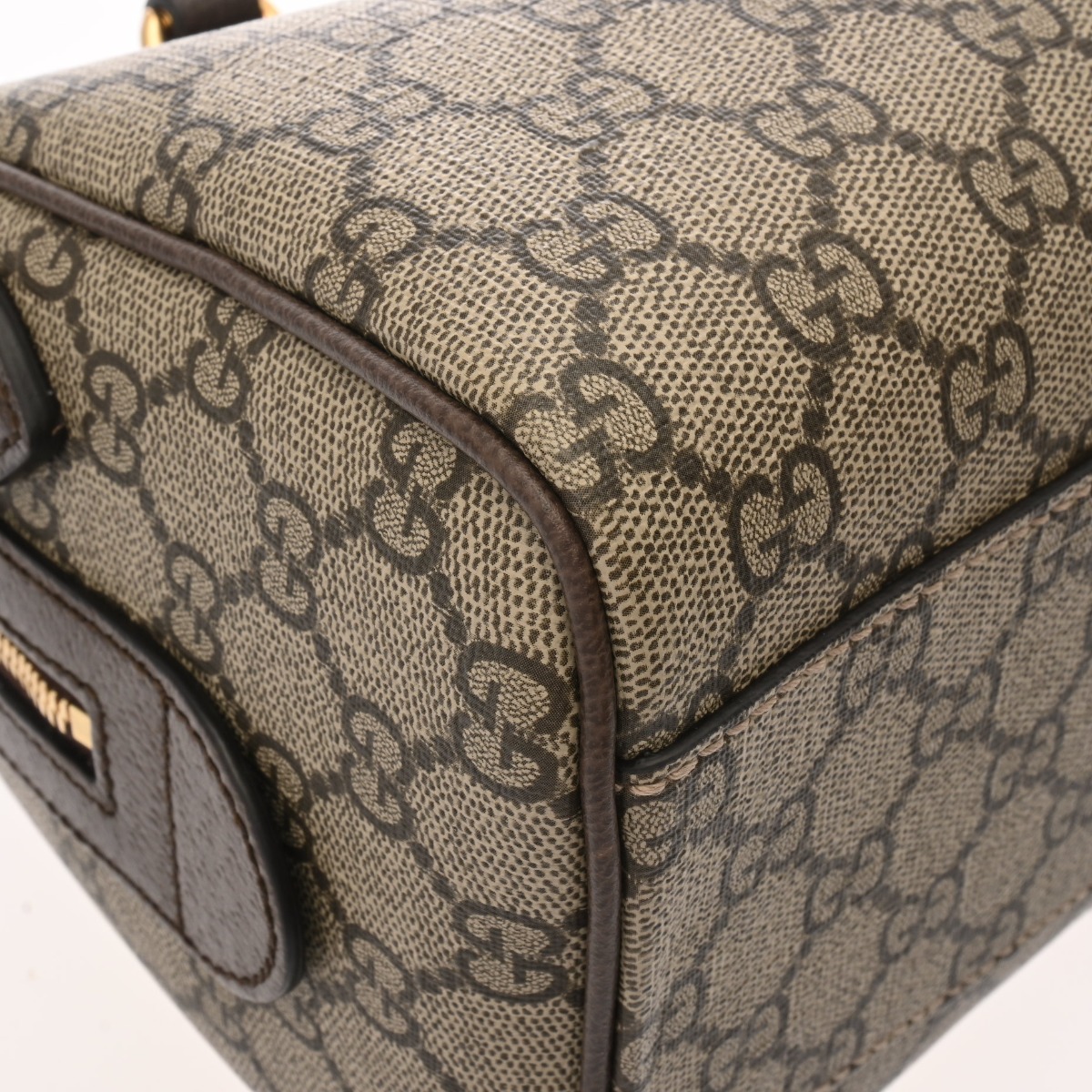 GUCCIダークブラウン ボストンバッグ GUCCIダークブラウン ボストンバッグ GUCCIダークブラウン