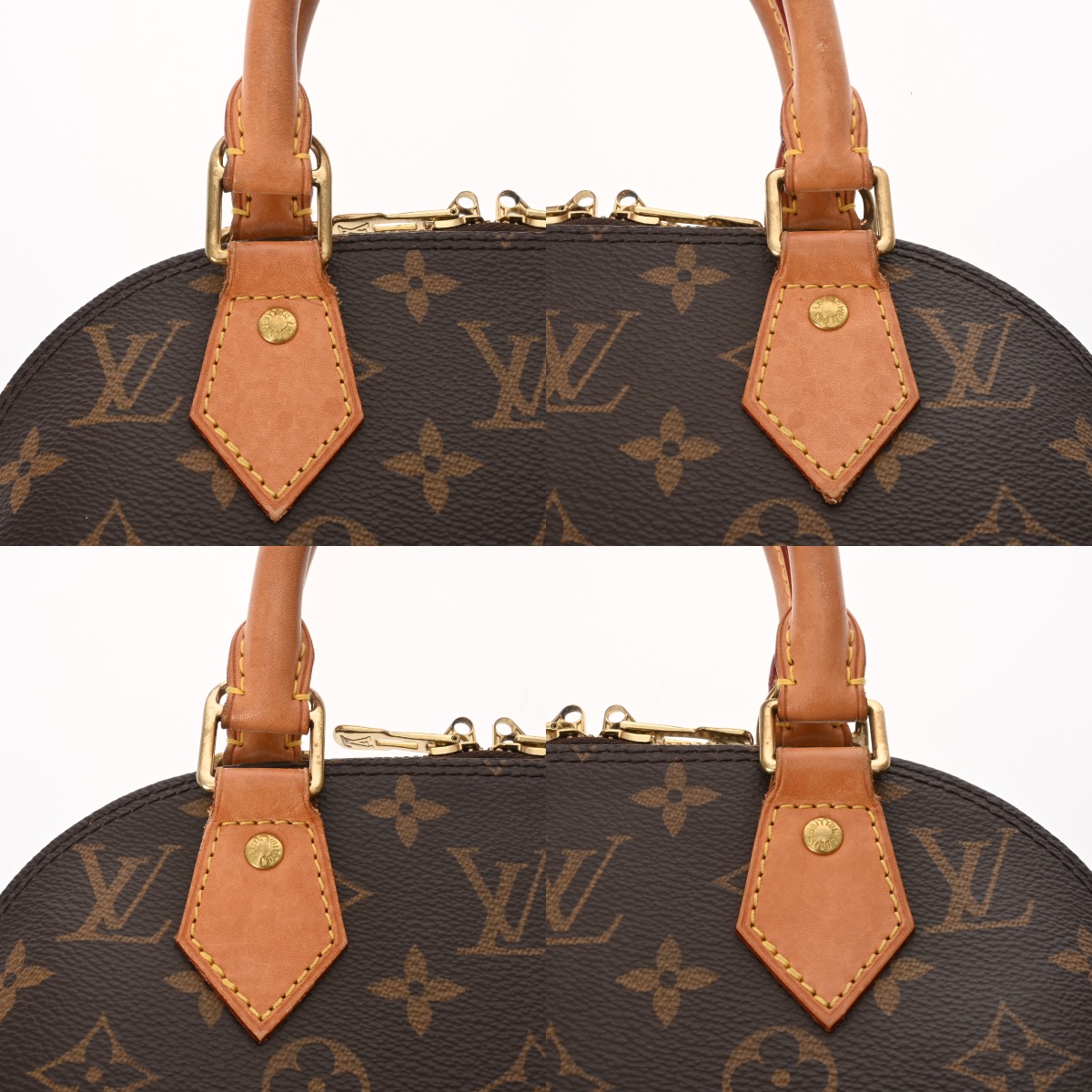 ルイヴィトン　アルマ極美品　ダークブラウン バッグ ルイ ヴィトン モノグラム アルマ BB 2WAY ブラウン M46990