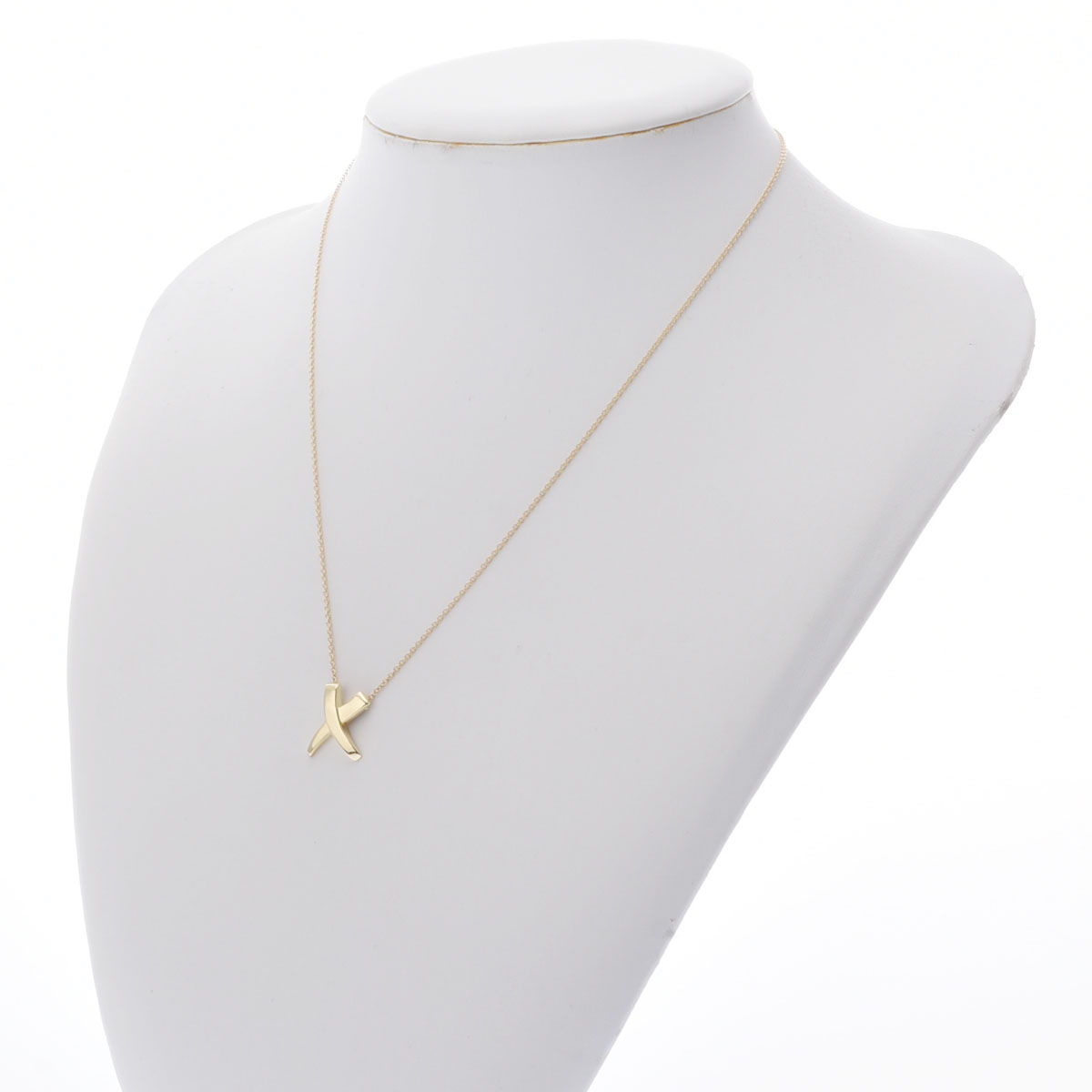 ティファニー キスネックレス ゴールド K18イエローゴールド YG