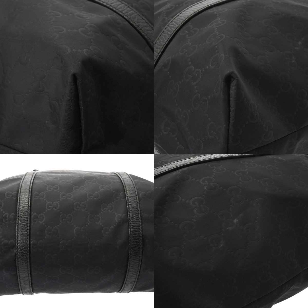 グッチ GG柄 ブラック 268640 204991 GGナイロン/レザー レディース