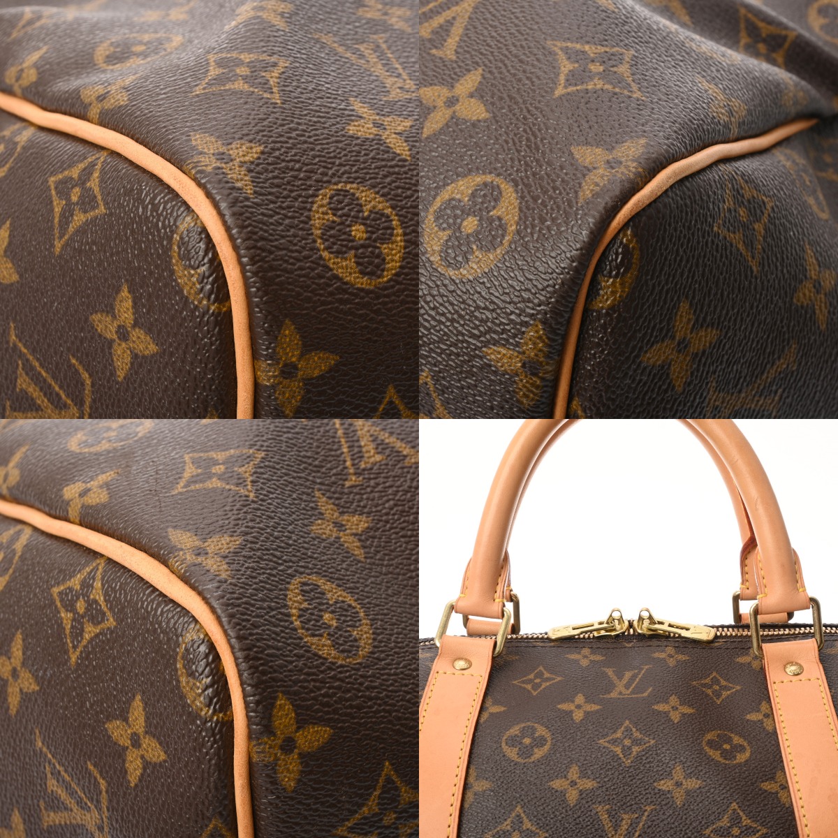 ルイ ヴィトン モノグラム キーポル バンドリエール 60 ブラウン