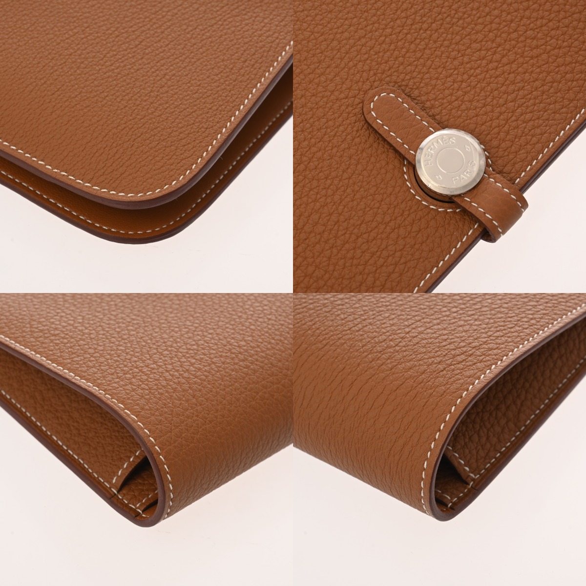 エルメス ドゴン GM ゴールド トゴ ユニセックス 財布 【中古】【purse