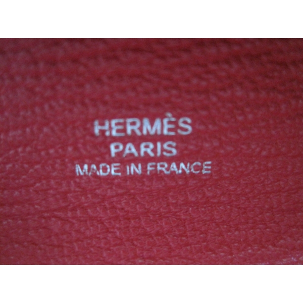 エルメス / HERMES バスティアコインケースシェーブルO刻 ルージュヴィフ シェーブル レディース 財布 【未使用】【purse】