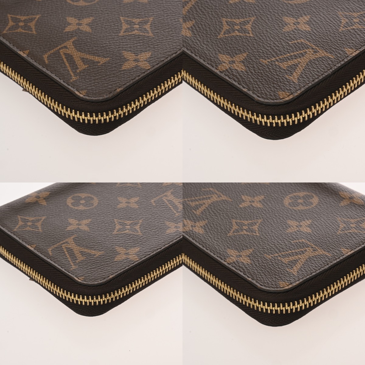 ルイヴィトン モノグラム ジッピーウォレット フューシャ M41895