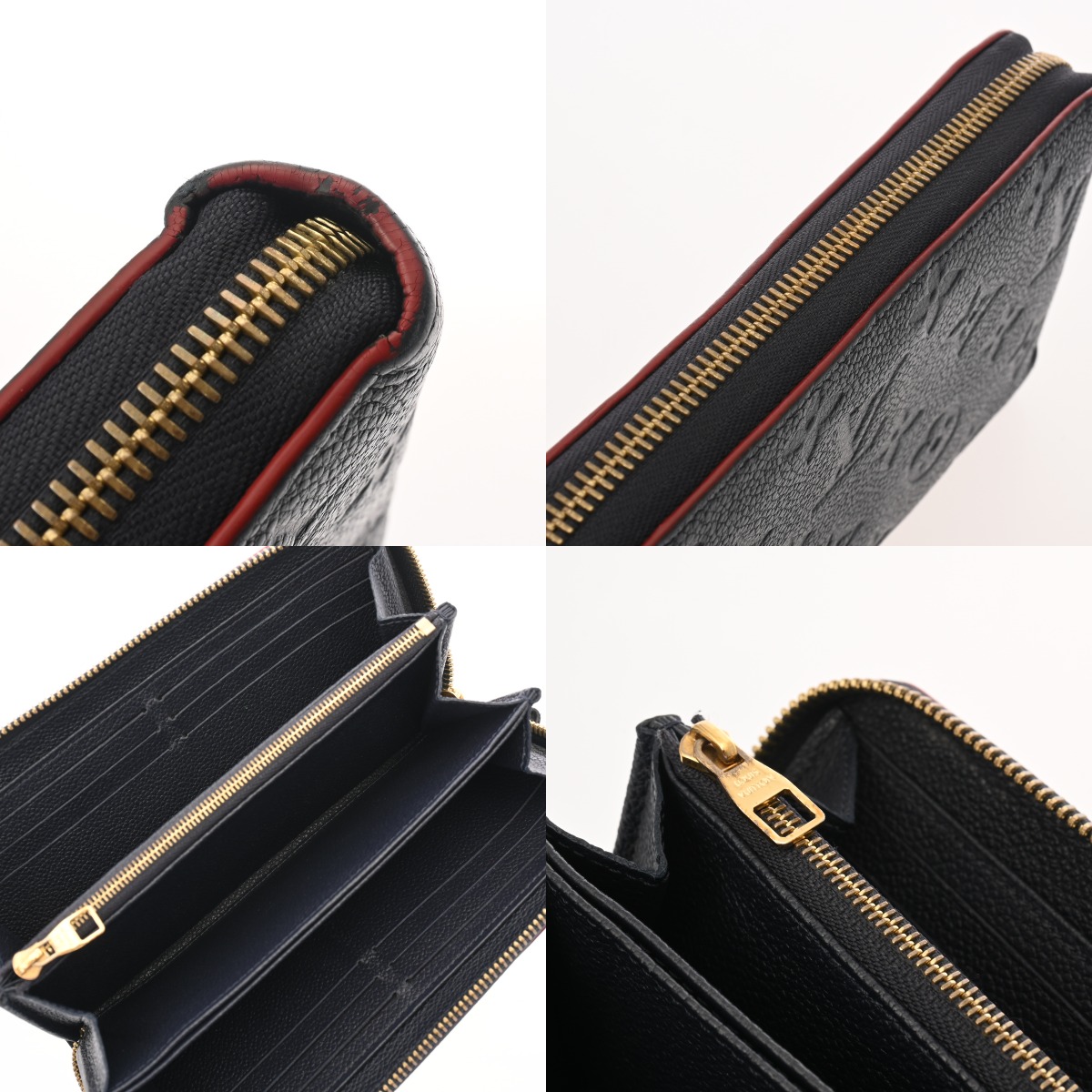 美品　ヴィトン　アンプラント　ジッピーウォレット　マリーヌルージュ　M62121 LOUIS VUITTON 【美品】ルイヴィトン モノグラムアンプラント