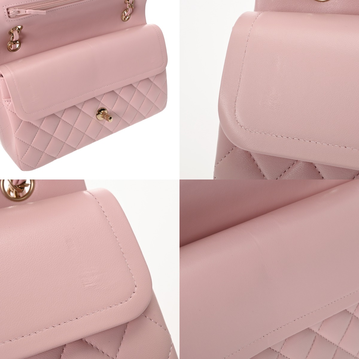 CHANEL シャネル　マトラッセ　ピンク　ラムスキン　ハンドバッグ　CC　11 シャネル マトラッセ 11.12 クラシック ハンドバッグ 25cm