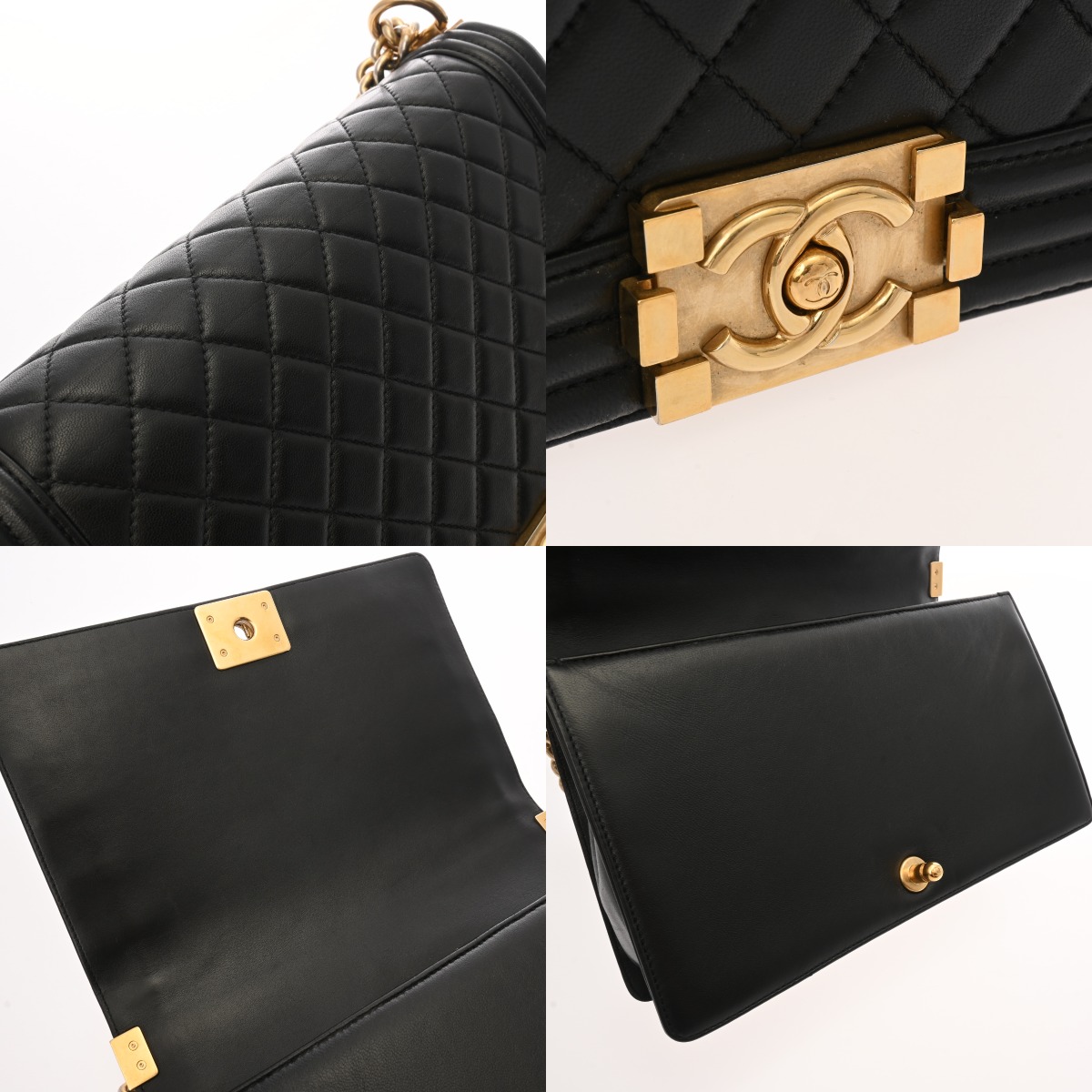 シャネル ボーイシャネル チェーンショルダー28cm ブラック A92193