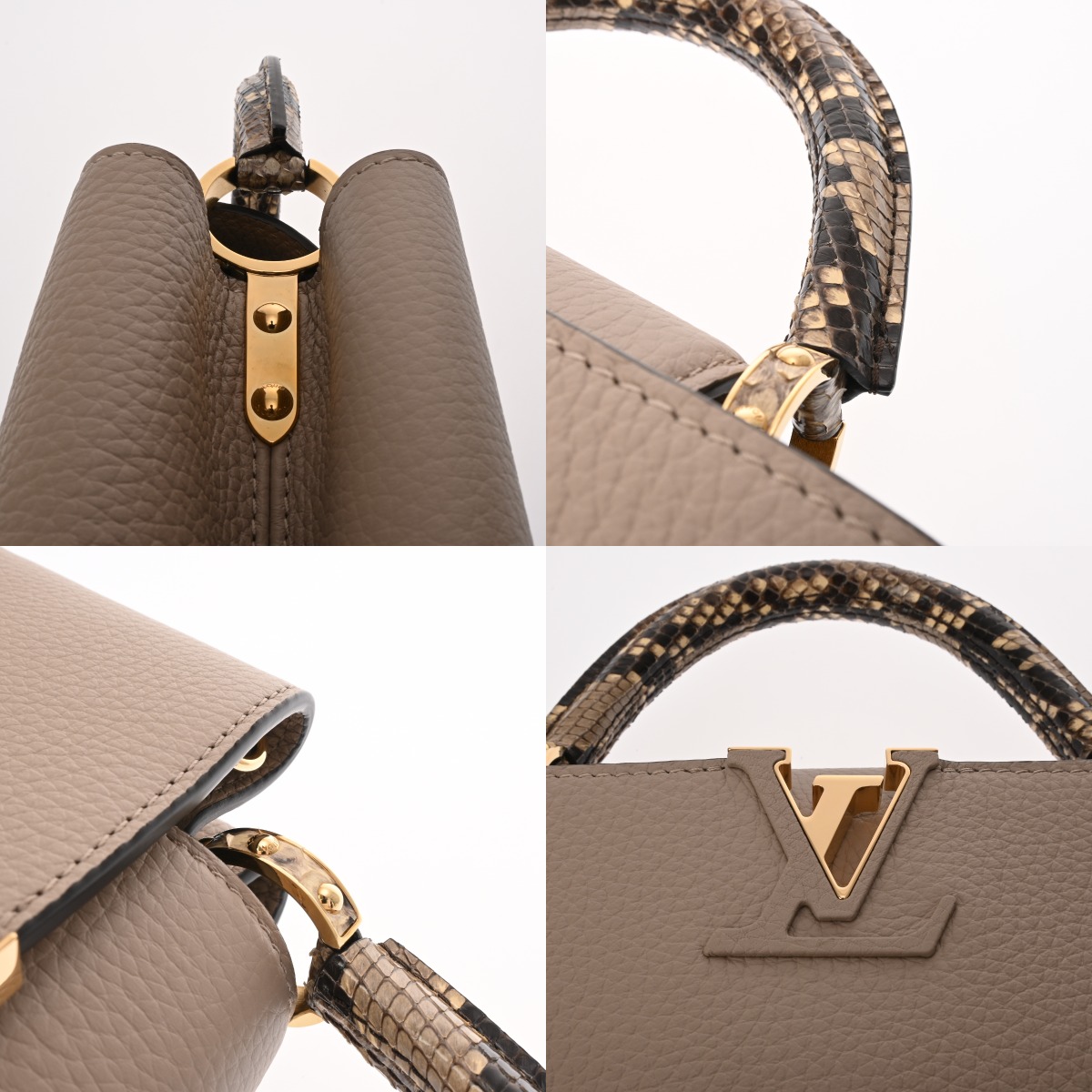 美品 ヴィトン　カプシーヌBB　ガレ　N92041 ハンドバッグ　パイソン LOUIS VUITTON ルイ ヴィトン カプシーヌBB トリヨン パイソン