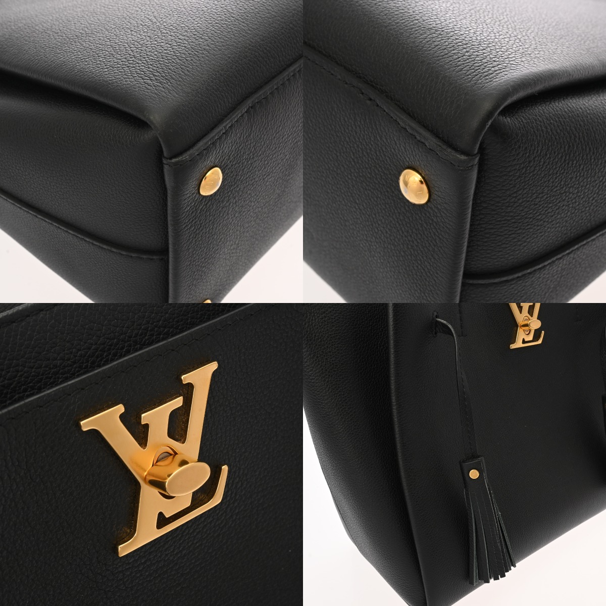 美品☆　ルイヴィトン　ロックミート　クレーム　2way　ハンドバッグ ルイ ヴィトン ロックミート 2WAY クレーム M54569 カーフレザー