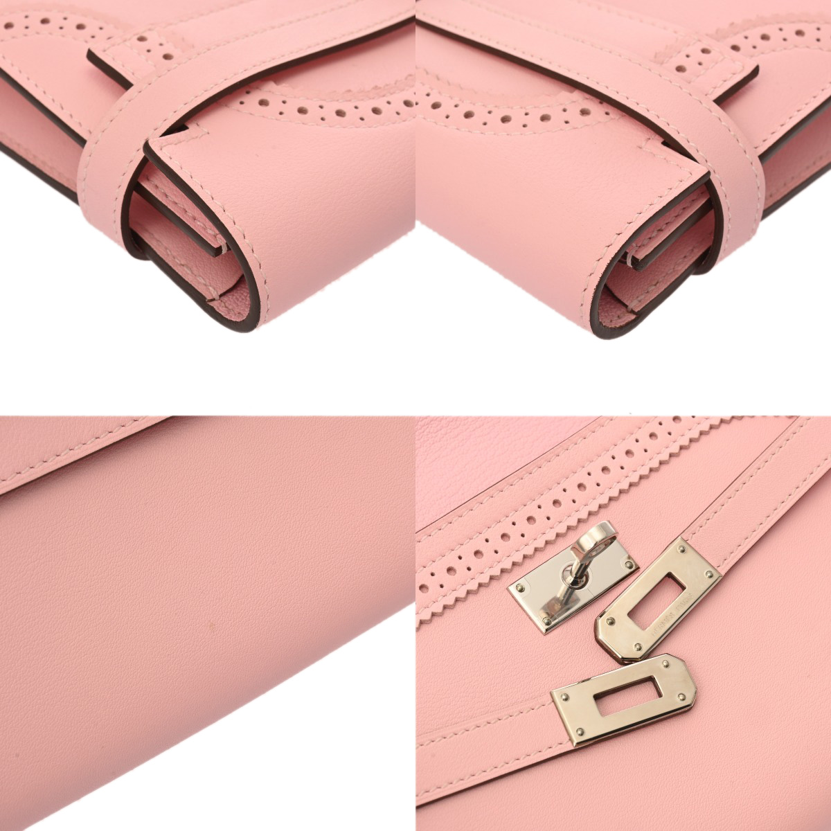 エルメス ケリーウォレット ロング ギリーズ ローズサクラ ヴォー