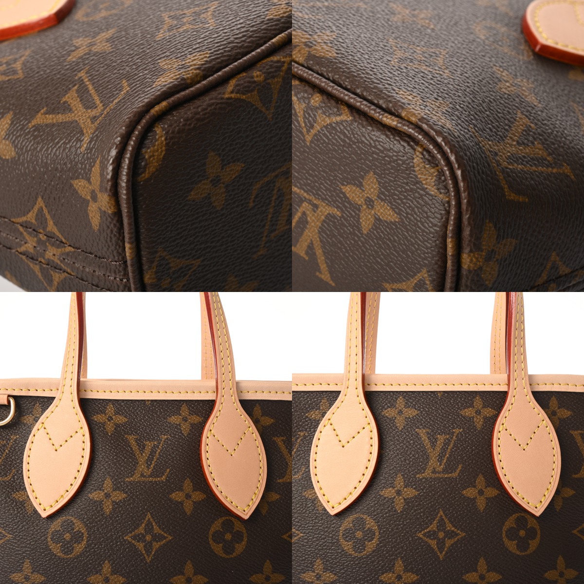 ルイ ヴィトン モノグラム ネヴァーフル BB ベージュ M46705