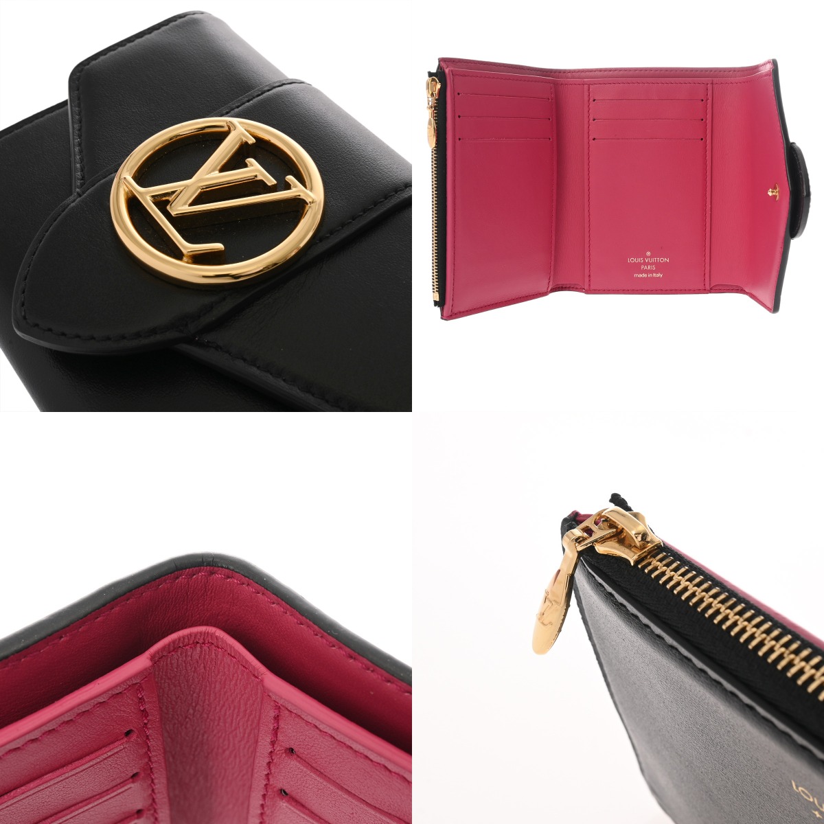 ルイ ヴィトン ポルトフォイユ LVポンヌフコンパクト ブラック M69175